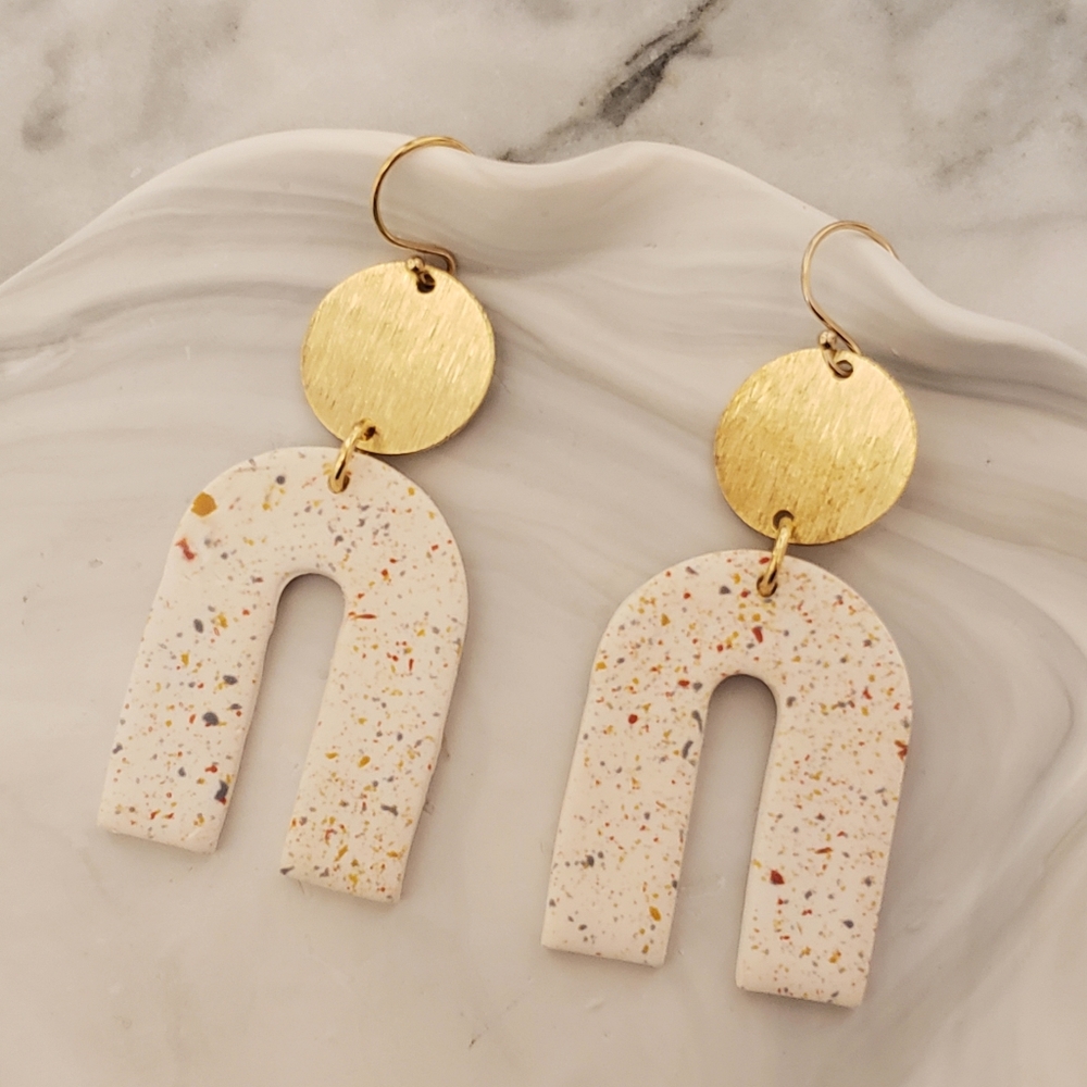 Confetti Speckled Clay Earrings